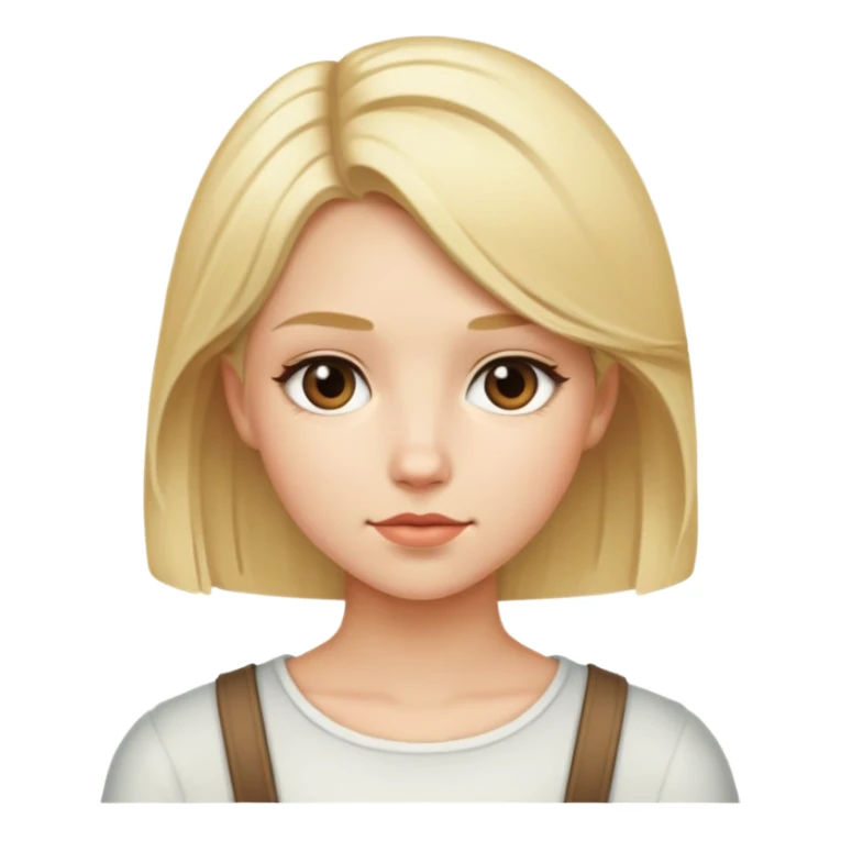 Girl James Amanda blonde hair short sticker