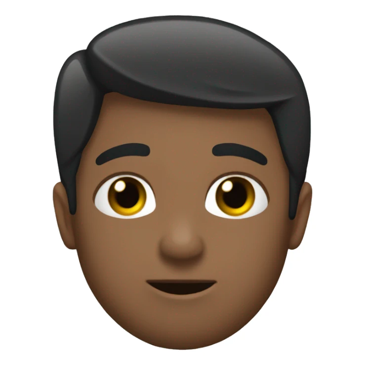 Cara de admiración con corazones negro  sticker