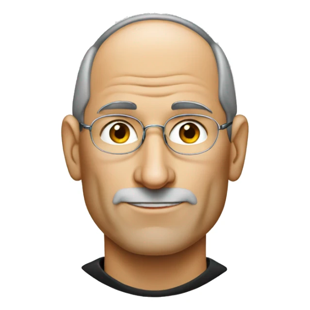 Steve Jobs wearing earrings  sticker