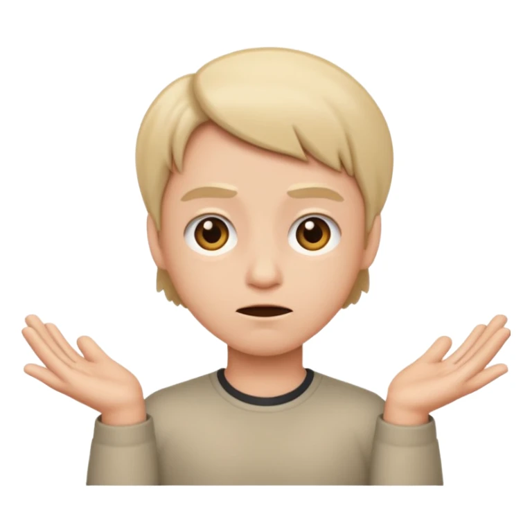 Me shrugging sticker