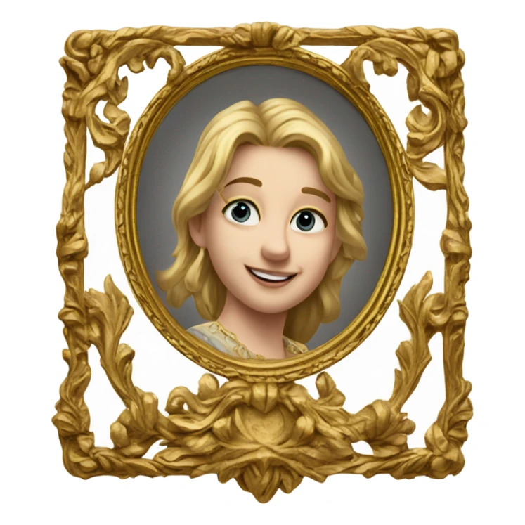 Old gold frame sticker