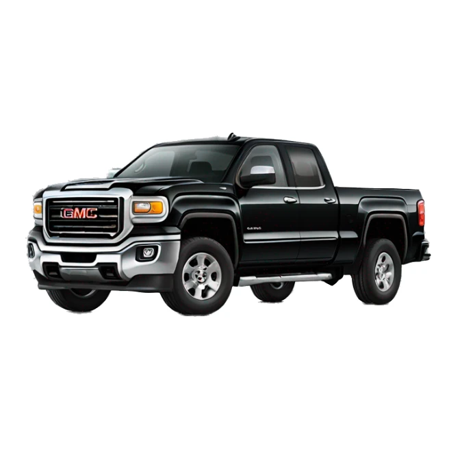 Black gmc sierra 2500 truck sticker