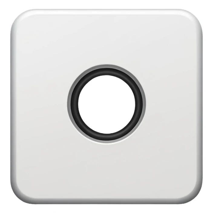 Exact Roblox app icon. One thick white square rotated exactly 45 degrees with a perfectly centered smaller square hole. Solid bright blue background (#2D8CFF). Flat, simple, no shadow, no gradient, no text. Perfect symmetry. sticker