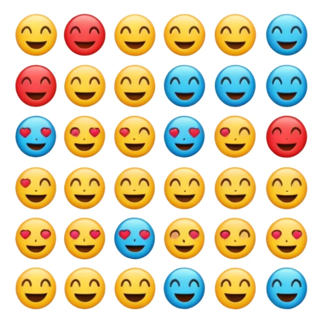 Lost média emojis joyeux noir sticker