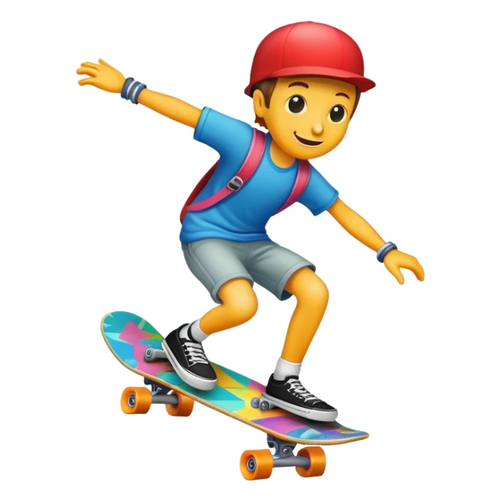 money bill riding a skateboard sticker