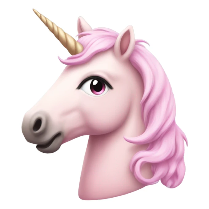 pastel pink unicorn sticker