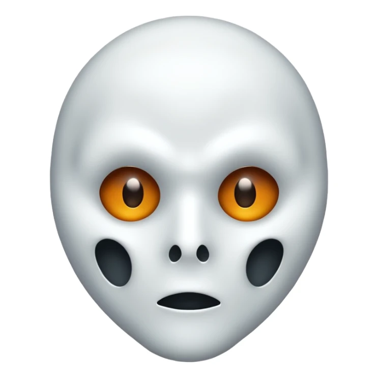 ghost  mask sticker