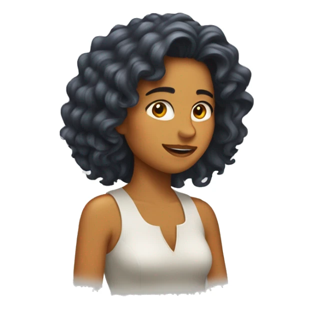 chica pelirroja con el pelo afr sticker