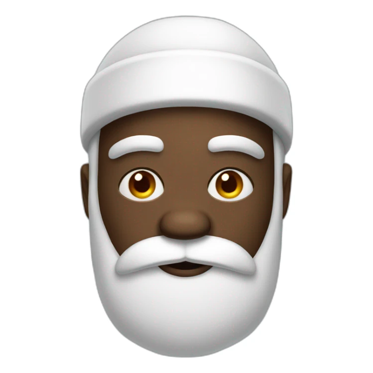 Black Santa look of disapproval sticker