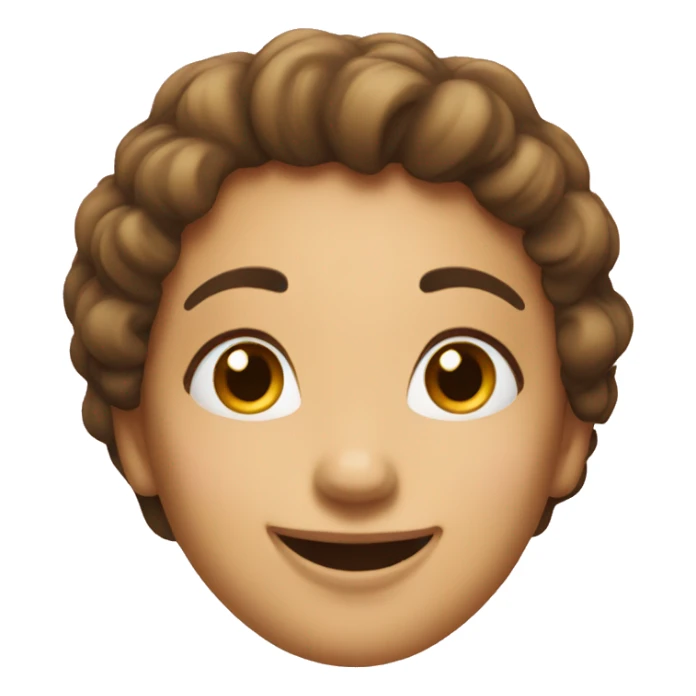 Cute lady smile sticker