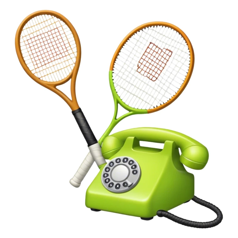 Téléphone raquette de tennis  sticker