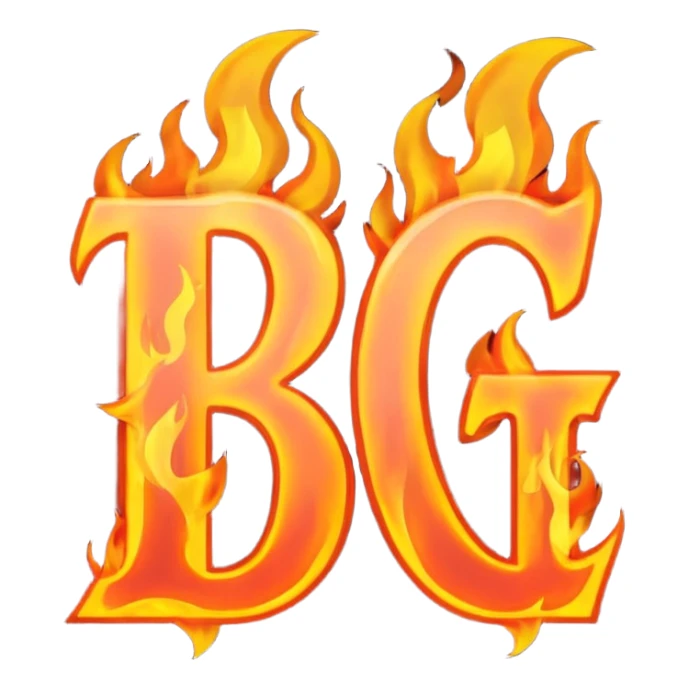 Can you make a banner that says PYRO in gothic letters, the letters should also be on fire  sticker