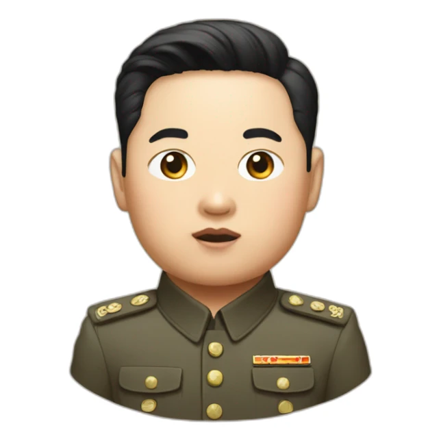 Kim jong oun sticker