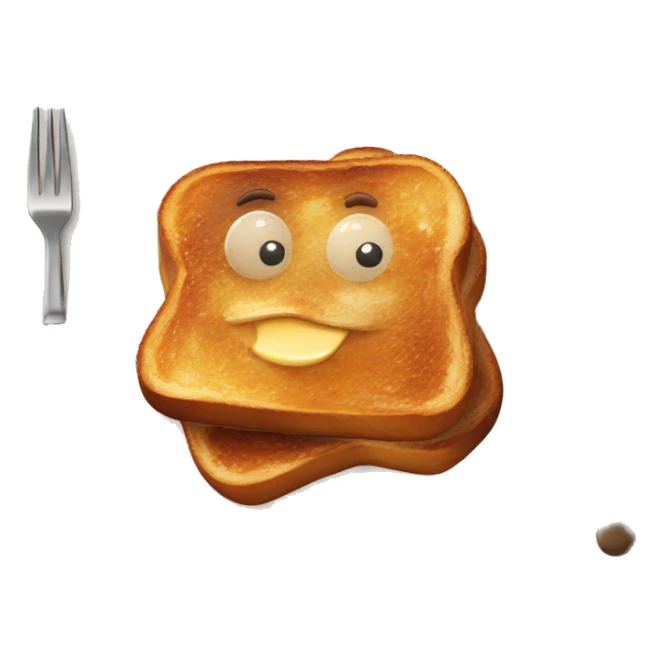 delicious  french toast in plate sticker