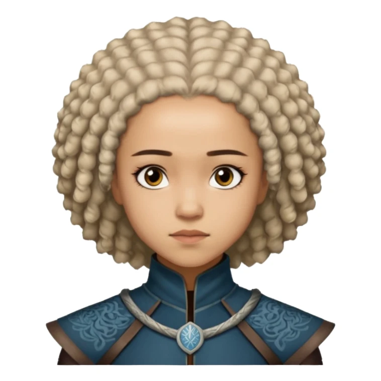 Missandei  from Games of throne character face only front face sticker