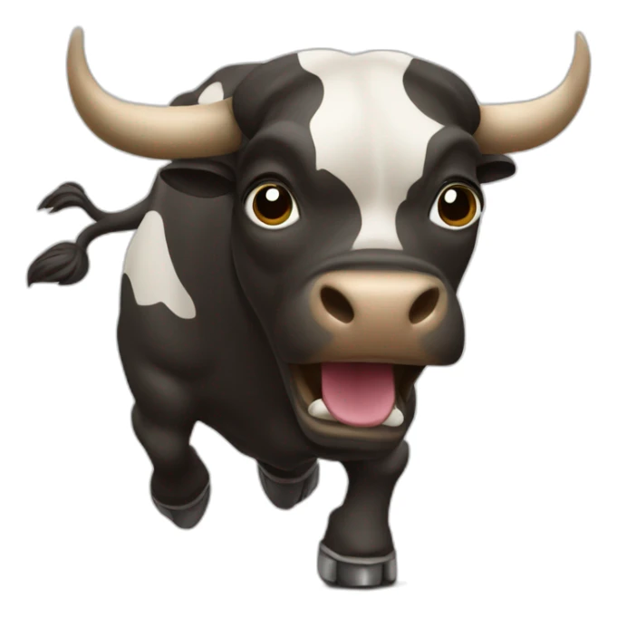 Bull football sticker