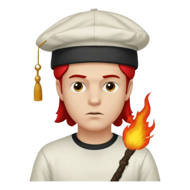 Make Dustin Henderson from Stranger Things with helfire club shirt and thinking cap sticker