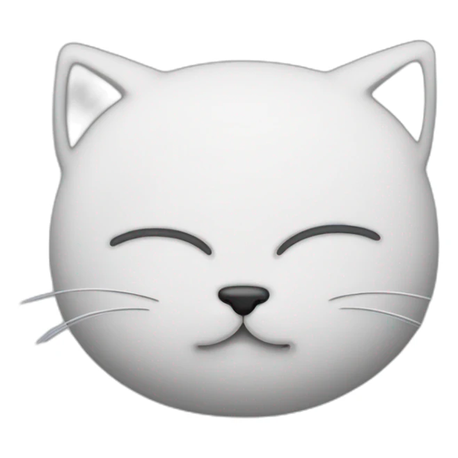 chat blanc qui fait pipi sticker