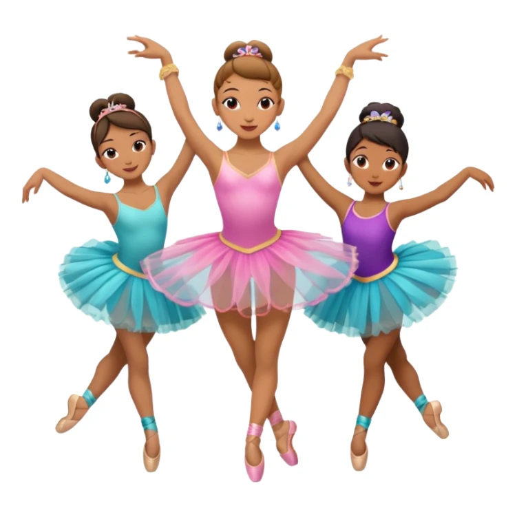 Ballerina (arabesque), street dancers. sticker