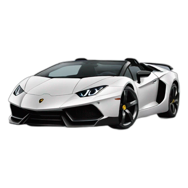 Husky dans une Lamborghini sticker