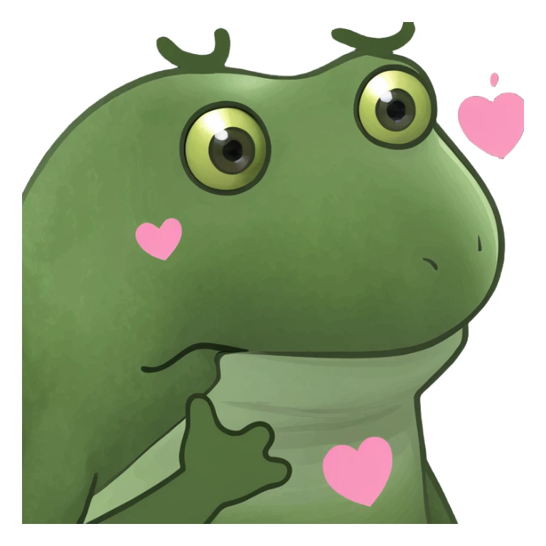 heart eyes with a halo sticker