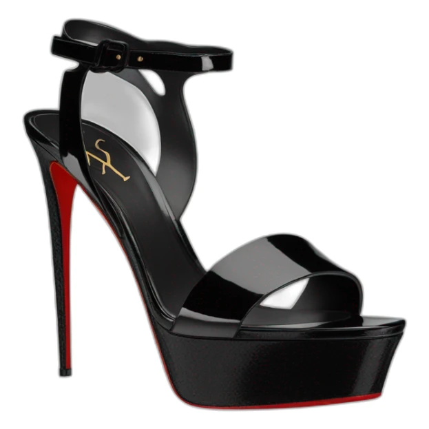 Ysl heel sandal TRIBUTE PLATFORM SANDAL black PATENT LEATHER sticker