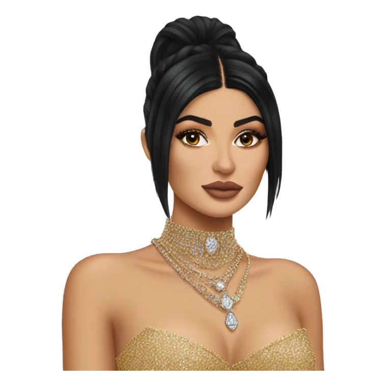 Kylie Jenner Princess with jewellery sticker