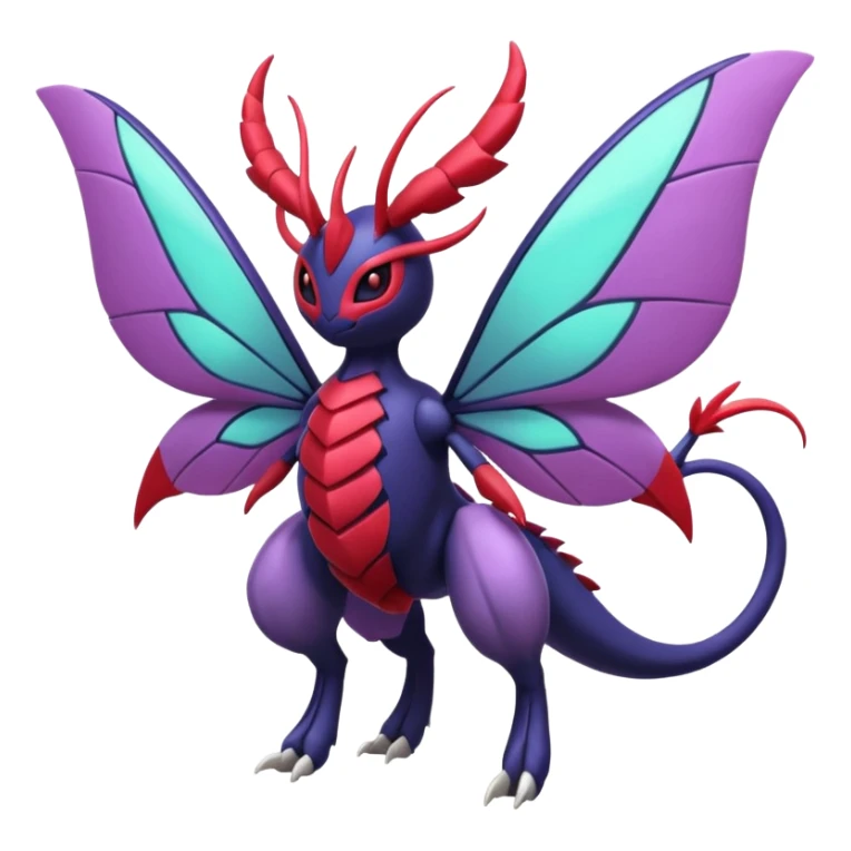Venomoth-Yveltal-Lunala-Fakémon-hybrid-creature (full body)  sticker