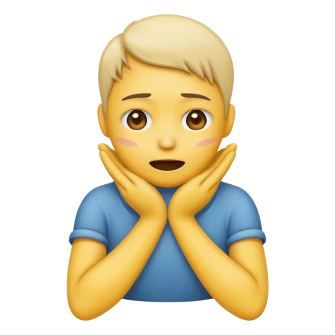 An emoji with hands gripping their neck and squeezing sticker