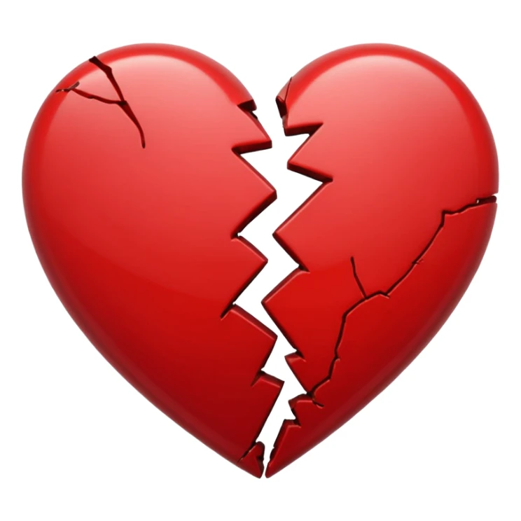 broken heart emoji classic style sticker