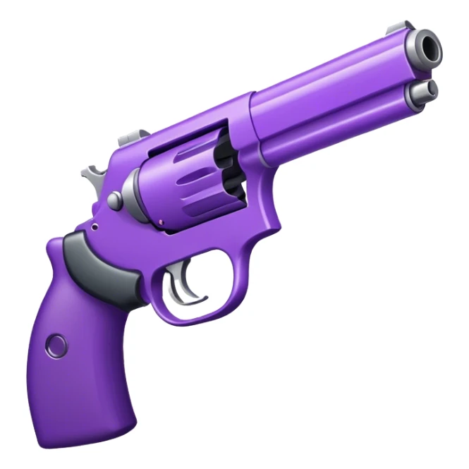 Purple gun sticker