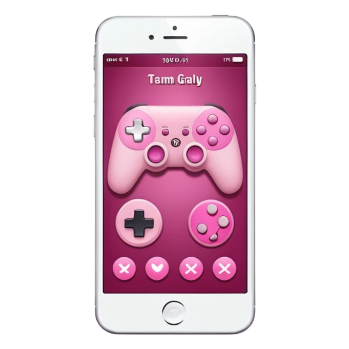 mix light pink dark pink and white girly gamer app sticker