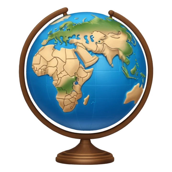 Un emojin de  geografie sticker