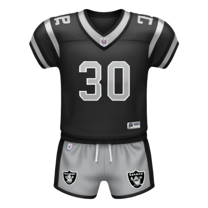 Raiders baby outfit sticker