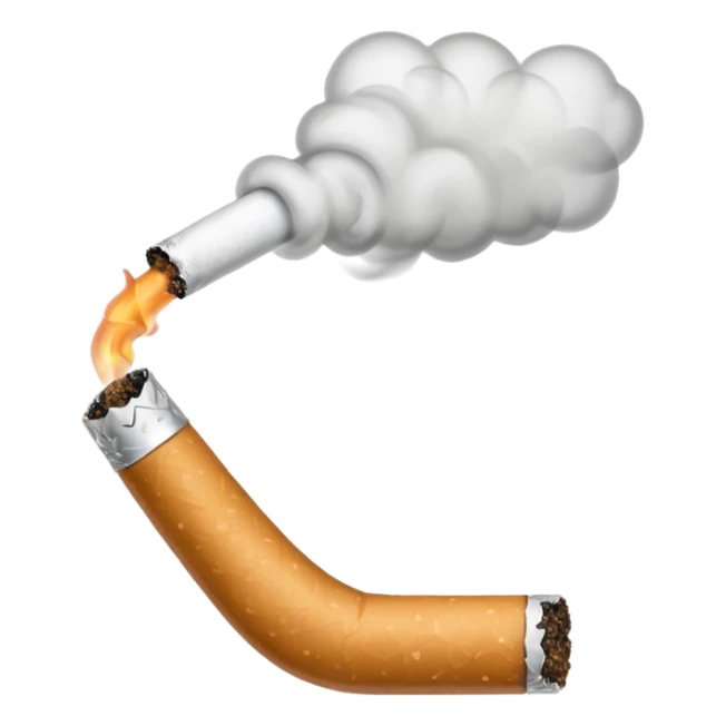Sigarro tirando humo pero el sigarro solo  sticker