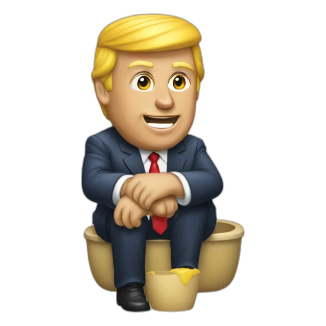 trump-baño-de-oro sticker