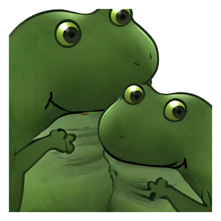 2 cute animals in love  sticker