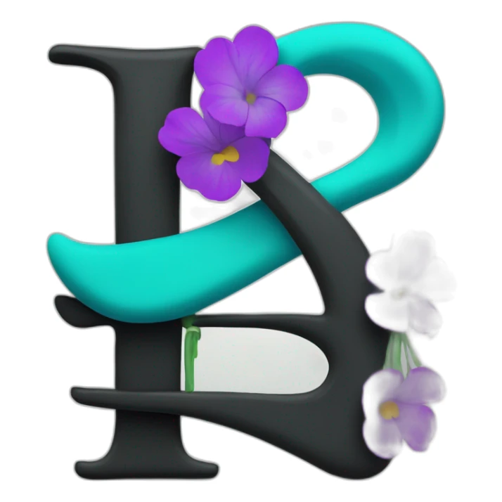 black lowercase letter t and turquose verical bar to the right of it sticker