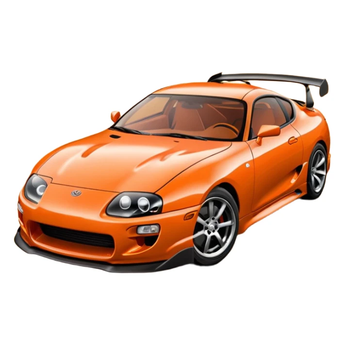 Toyota Supra mk iv orange  sticker