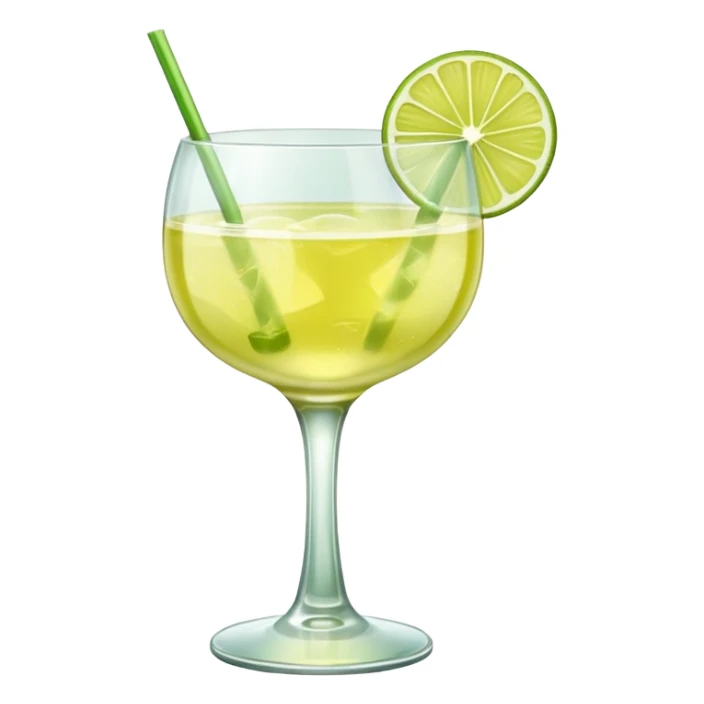 Mach mir einen Lime Sour Cocktail und nimm ein schönes glas -  das glas sollte aber nicht grün sein  sticker