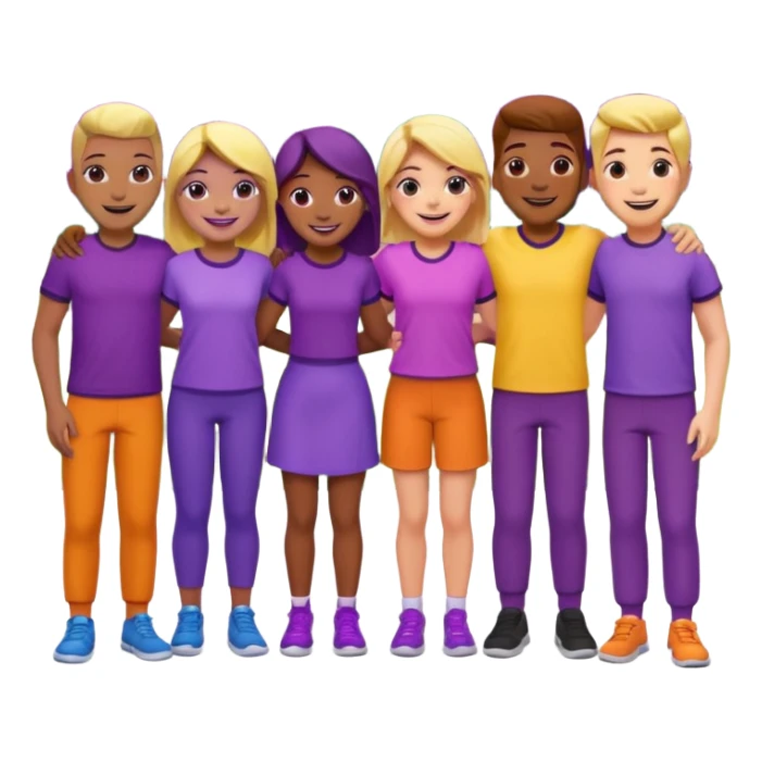 purple people group sticker