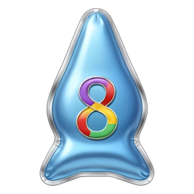 condom with a chrome-metallic pack and 8eight written in the middle sticker