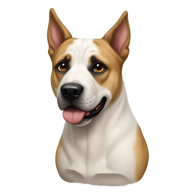 American bulldog cross German shepherd  sticker