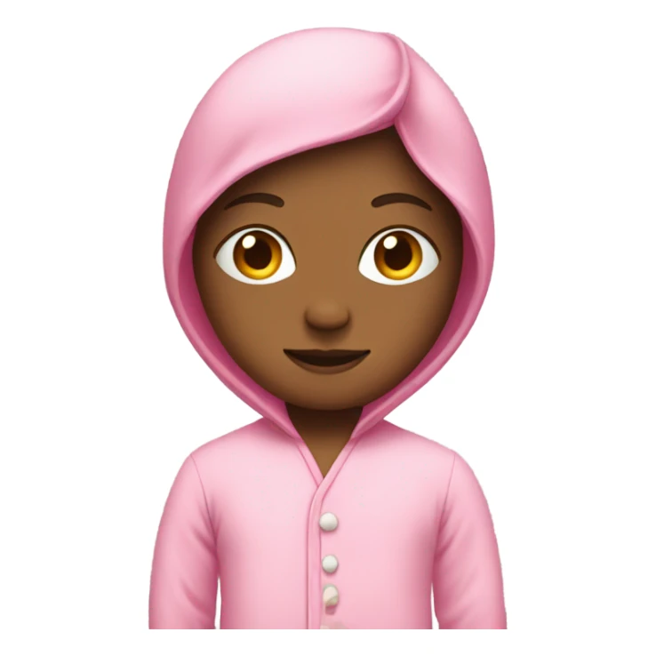 pink person in pink pajamas sticker