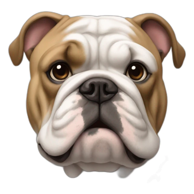 Whyte colored France-BullDog sticker