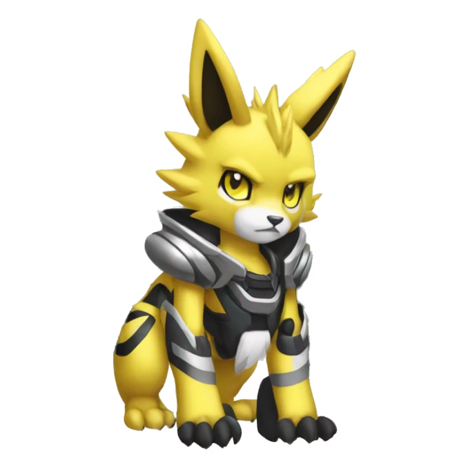 Cool Edgy Cute Metabee Renamon Zeraora Full body sticker