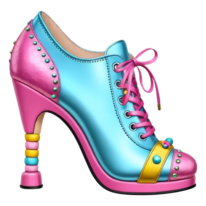 Betsey Johnson style spam can  shoe sculpture  sticker