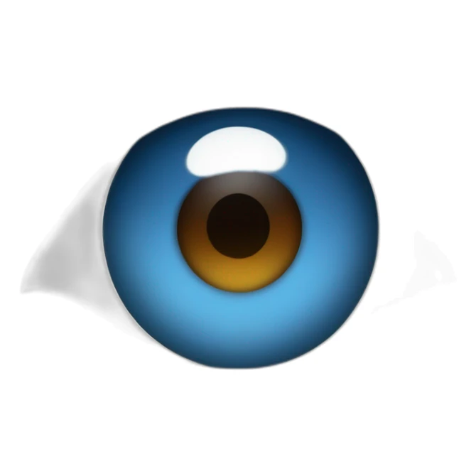 Blue eye Jewish nose brown curly hair roundish face sticker