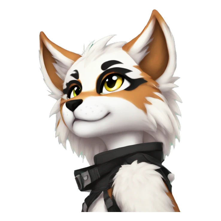 Edgy anthro furry by Falvie, AngieWolf sticker