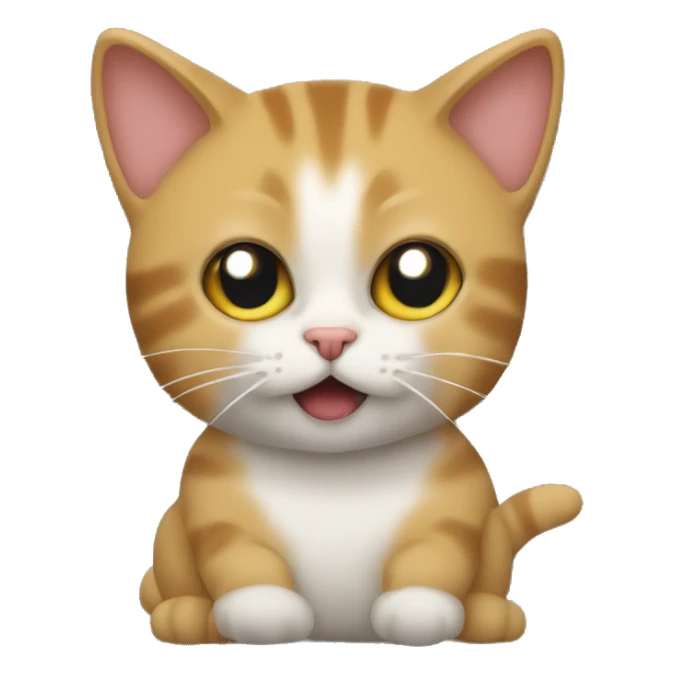 Un chat qui fait pipi sur un tapis sticker